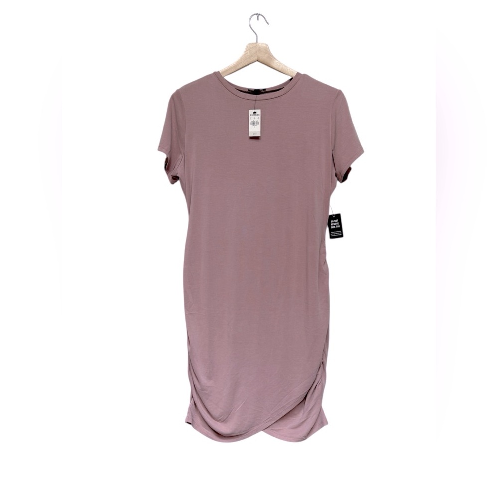 Express Mauve Short Sleeve Dress Size L
